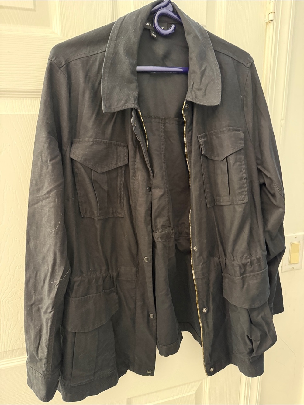 Lane Bryant Black Military Field Jacket